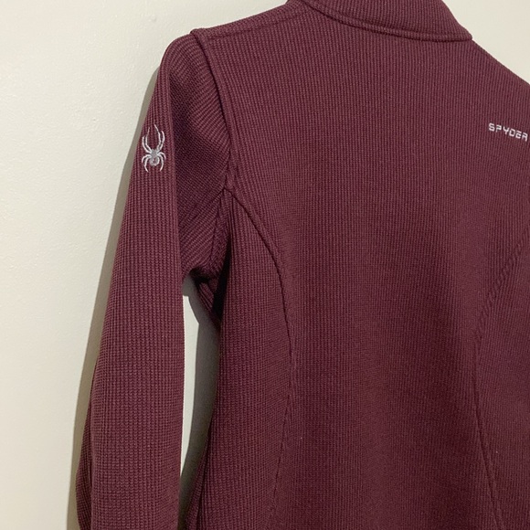 WOMENS Maroon SPYDER JACKET Small - Picture 6 of 8